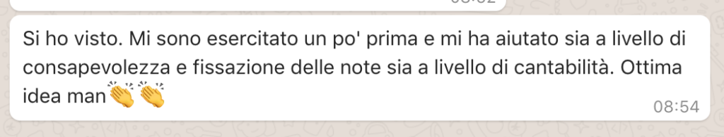 testimonianza su Tab solmizzate